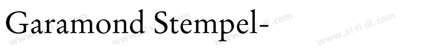 Garamond Stempel字体转换